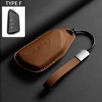 VW Volkswagen ID.3 ID.4 CROZZ PASSAT Sagitar Tiguan L Teramont Golf GTI lamando Tavendor TALAGON odinis automobilio rakto dėklas brown