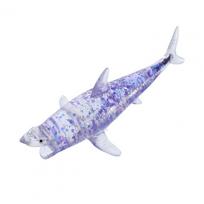 Glitter Shark Squeeze Toy Glitter Shark Stress Relief Toy Slow Rebound Squeeze Ball Sea Hand Decompression Relaxation Toy Slow white