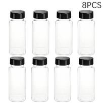 1/4/8/10Pcs Jars For Spices Salt And Pepper Shaker Seasoning Jar Spice Organizer Plastic Barbecue Condiment Kitchen Gadget Tool 8PCS black