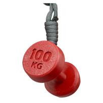 Fitness Dumbbell Kettlebell Pendant Cute Mini Sports Gym Charm Key Chain Accessories for Purse Backpack Bag B brown