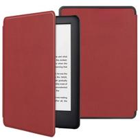 Odinis dėklas Kindle Paperwhite 2018, 10-os kartos odinis miego režimo viršelis For Kindle 11 6.8 vyno raudonos spalvos