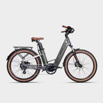 MIHOGO AIR 48V 19.2Ah Anglies Pluošto Ilgo Nuotolio Elektrinis Dviratis, 26 colių, 750W Variklis, Maksimalus Pagalbos Nuotolis Iki 190 km. pilka