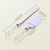 Bcmjhwt 2pcs Stainless Steel Knife And Shovel Pizza Bread Knife Wedding Supplies Cake Knife Triangle Bread Shovel Baking Tools 2pcs white