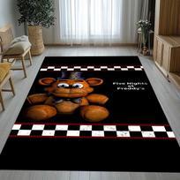Horror Freddy F-FNAF Games Living Room Non-Slip Area Rug Soft Carpet for Bedroom Kids Playroom Sofa,Home Decor Doormat Gift 40x60cm brown