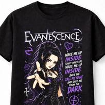 Evanescence Gotikinio Roko Metalo Grupės Grafinis Unisex Marškinėliai S black