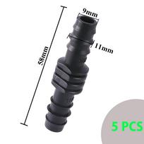 Dn16 Drip Barb Tee Connector Straight Through Elbow Garden Water Drip Irrigation Pipe Fittings Water Pipe Adapter Coupler 5pcs