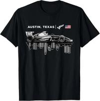 Formula Racing Open Wheel Car Austin Texas Circuit Usa Flag Unisex TShirt 4XL gray