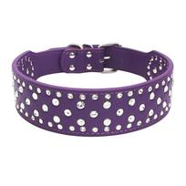 Aukščiausios kokybės gyvūno antkaklio grandinėlė su žibančiais cirkonio akmenukų detalėmis. Dydžiai nuo XS iki L. Purple,L 66*5cm/25.98*1.97in blue