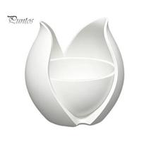 Water Culture Plant Holder Tulip Flower Shape Planter, 3D Printed Decorative Pot, Soil Cultivation Bowl Pot Modern Minimalist Container for balta