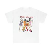 Spice Grohls Shirt Spice Grohls Girls Dave Music Funny Parody Shirt Summer Unisexs And Unisexs Loose And Breathable TShirt Top 4XL white