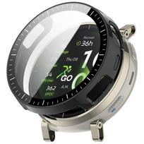 For Amazfit Active 3 Premium Tempered Glass+PC Case Anti-scratch Screen Protector Bumper For Amazfit Active 3 Shell Accessories For Amazfit Active 3 gray