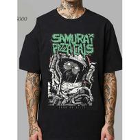 Samurai Pizza Cats Band Fear No Slice Merchandise Astronaut Cat T Shirt Anime Inspired Japanese Design Soft Breathable Streetwear for Casual Attire XL juoda