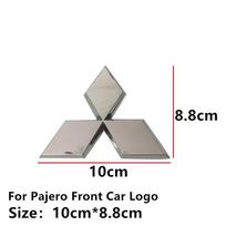 Refitting Emblem for Mitsubishi Lancer Pajero V3 Car Front Grille Badge Rear Trunk ABS Head Stickers Auto Exterior Accessoreies MQ9 gray