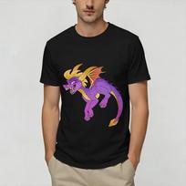 Unisexs Tshirts Spyro Gamer Vintage 100 Cotton Tee Shirt Short Sleeve T Shirts Crew Neck Clothing Gift Idea L black