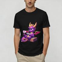 Unisexs Tshirts Spyro Gamer Vintage 100 Cotton Tee Shirt Short Sleeve T Shirts Crew Neck Clothing Gift Idea XL black