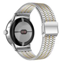 Minimalistinė apyrankė Google Pixel Watch 5 4 3 2 41mm Nerūdijančio plieno apyrankė Pixel Watch 2 3 4 5 45mm Apyrankės Pakeitimo Dirželio Aksesuarai Pixel Watch 5 45mm sidabras/auksas