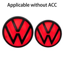 VW Polo Golf 4 5 1set Replace Type Car Rear Trunk Badges Lid Emblem Front Rear Logo Valve Cap For VW Golf 8 (MK8) T-ROC POLO Arten 21-23 Front Rear Emblem&Passat Variant 21-23