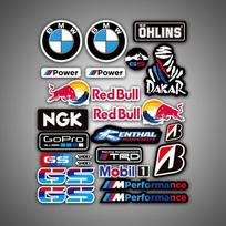 BMW M Performance Dekoratyvūs Automobilio Lipdukai BMW Automobilio Interjero Modifikacija Vandeniui Atsparūs Motociklo Kuro Bakas Atspindintys Lipdukai