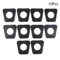 10 vnt. Dantų laboratorijos medžiagos Plastikinė plokštelė Metalinė dalis Universalus dantų artikuliatoriaus modelis Sąkandis Dantų laboratorijos priedai 10Pcs juoda