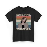 Retro Design Sure Fine Whatever tee, The X-Files sweatshirt, Gillian Anderson as Dana Scully t-shirt 150 gray