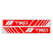 2 vnt. Automobilio šoninio vaizdo veidrodėlio juostelė su ženkleliu 3D lipdukas Toyota TRD Chr Corolla Yaris Rav4 E150 E120 Land Cruiser Automobilio stilius 200 TRD raudona