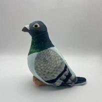 20cm Kawaii Imituotas Pilkas Balandis Pliušinis Žaislas Mielas Minkštas Kimštas Gyvūnas Pliušinis Balandžio Paukštis Lėlė Kolekcija Modelis Dovanos Namų Dekoras 20cm žalia