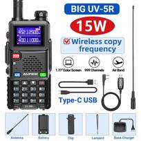 Baofeng UV-5RH Air Band Walkie Talkie Wirless Copy Frequency Type-C NOAA Long Range 999CH Upgraded UV-5R 5RM Ham Two Way Radio US