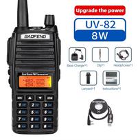 Baofeng UV-82 Walkie-Talkie 5W/8W FM Dual Standby Long Battery Life Outdoor Self-Driving Civil Hand-Held Walkie-Talkie EURO