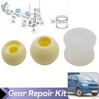 3 vnt. automobilio pavarų svirties jungiklio įvorės remonto komplektas, skirtas VW Transporter T4 1990-2013 OE# 701711166 7D0711131 015311544 kaip parodyta spalva