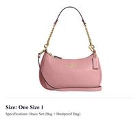 COACH Women's Teri 25 Zip Shoulder Bag Pink CA209-IMOUS One Size 1 pink