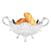 Peacock European Style Serving Bowl Silver Quadrate Fruit Bowl  For Living Room white