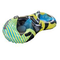 Inflatable Snow Tube for Shared Winter Play, Four Reinforced Grip Straps, Two Seat Layout, Easy Pack Design for Family Snow Hill Escapes 1 black