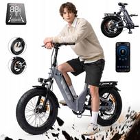 20  City/Rural Electric Bike EB8-G, 40 Nm, 144 km Range, 25 km/h, Volotix App & LCD