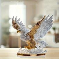 Plazdanti erelis 2D akrilo ornamentas - Modernus gyvūno vazos statulėlė namų dekoravimui, unikali Kalėdų ir Helovino dovanų idėja 1PCS white