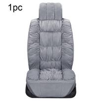 SEAMETAL Šiltas automobilio sėdynės užvalkalas Universalus žieminis pliušinis pagalvėlė automobilio sėdynės apsauginiam kilimėliui 1PC Front Seat pilka