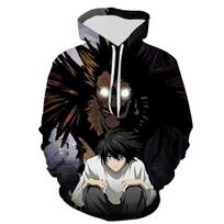 Nauji laisvalaikio gobtuvai Death Note Mada Vyrai Moterys Vaikai 3D Spausdinti megztiniai Gatvės drabužiai Berniukai Mergaitės Vaikiški megztiniai viršutiniai drabužiai 4XL black