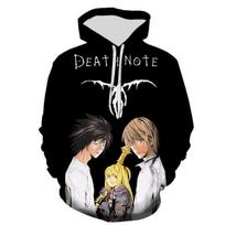 Nauji laisvalaikio gobtuvai Death Note Mada Vyrai Moterys Vaikai 3D Spausdinti megztiniai Gatvės drabužiai Berniukai Mergaitės Vaikiški megztiniai viršutiniai drabužiai S white
