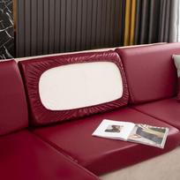 Naujas Produktas PU Odos Sofos Pagalvės Užvalkalas Vienspalvis Sofos Užvalkalas Keturis Sezonus Vandeniui Atsparus Sofos Užtiesalas Kėdės Sofos Užvalkalas Seat Length 50-65cm white