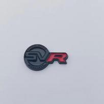 1 vnt. 3D SVR logotipas automobilio vairo emblema lipdukas Pavarų svirties valdymo emblema ženkliukas R-ange R-over Discovery 2 Sport Evoque L405 Defender LR3 Black&Red