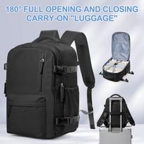 Travel Backpack Cabin Bag, Ryanair Backpack 40X20X25 Carry-Ons, Men Women 15.6 Inch Laptop Backpack, Casual Bussiness Backpack povo mėlyna spalva