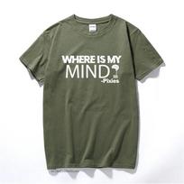 Pixies Kur mano protas T-shirt Muzika Dainos Roko grupė Festivalio Turas Unisex Marškinėliai Naujas Vasarinis Viršus Medvilninis T-shirt Vyrams Euro Dydis 3XL gray