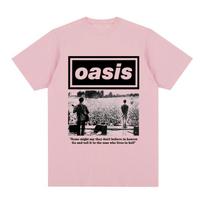 Oasi Roko Grupės Logotipas Vintažiniai marškinėliai Britų Muzikos Albumai Dovanojimo Idėja Drabužiai Medvilniniai Vyriški Marškinėliai Nauji TEE MARŠKINĖLIAI Moteriški Viršutiniai Drabužiai S white