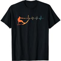 Cool Waterski Art For Men Women Water Ski Coach Water Skiing T-Shirt XXL juoda
