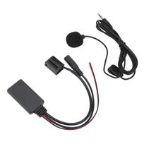Car Aux in Wireless Bluetooth Adapter Module Audio Radio Receiver with Micphone for Focus 2004 On Wards black