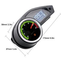 Motorcycle Speedmeter LCD Digital Odometer Gauge Tachometer Meter Fuel Dial Universal Modified Accessory juoda