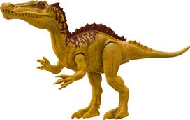 Mattel Jurassic World Didelė dinozauro figūrėlė, maždaug 30 cm aukščio, su autentiškais papuošimais ir realistišku lipdymu, puiki dovana vaikams brown