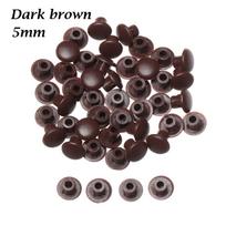 Gręžimo skylės kištukas, išorinis apsauginis dangtelis, baldų skylių dangteliai, varžtas dekoro dulkių kaiščio kamštis 5mm-dark brown