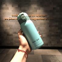 200ml/360ml Sėkmės Mini Termosinis Puodelis Nerūdijančio Plieno Vakuuminės Kolbos Kavos Puodelis Kelioninis Izoliuotas Termosinis Puodelis Termosinis Butelis Vandeniui 200ML mėlyna