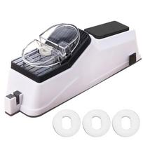 Household Electric Knife Sharpener Multifunctional Fast Sharpening for Knives Scissors Adjustable for All Blades 23x9x6.5cm gray