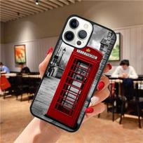 Telephone Box London Union Jack phone Case For iPhone 17 Air 16 15 14 Plus apple 16 11 12 13 Pro Max coque iPhone 13 red